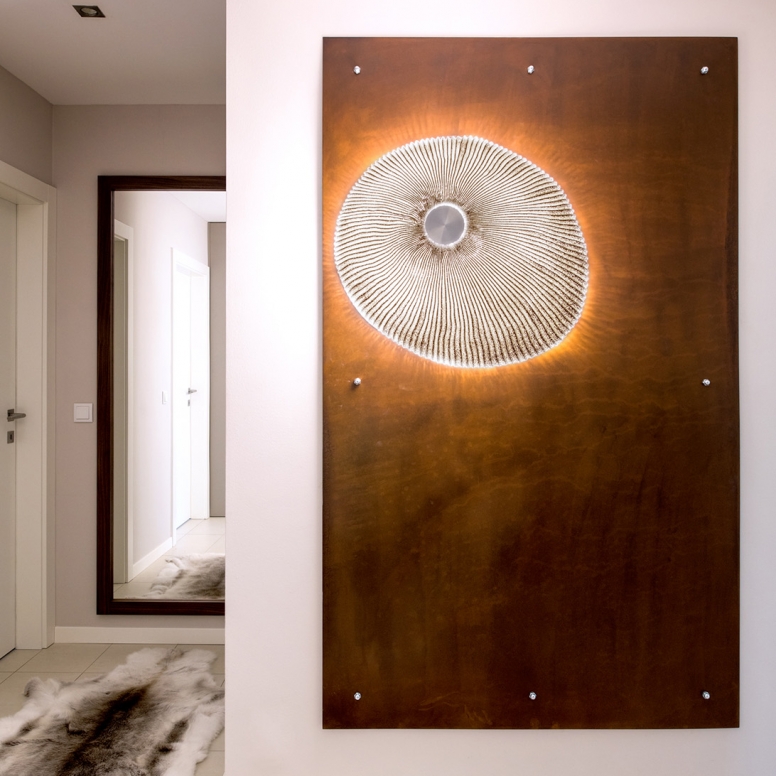 copper board jellyfish light