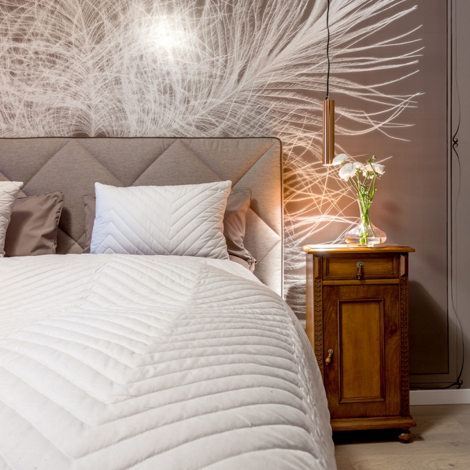 feather wallpaper copper historic